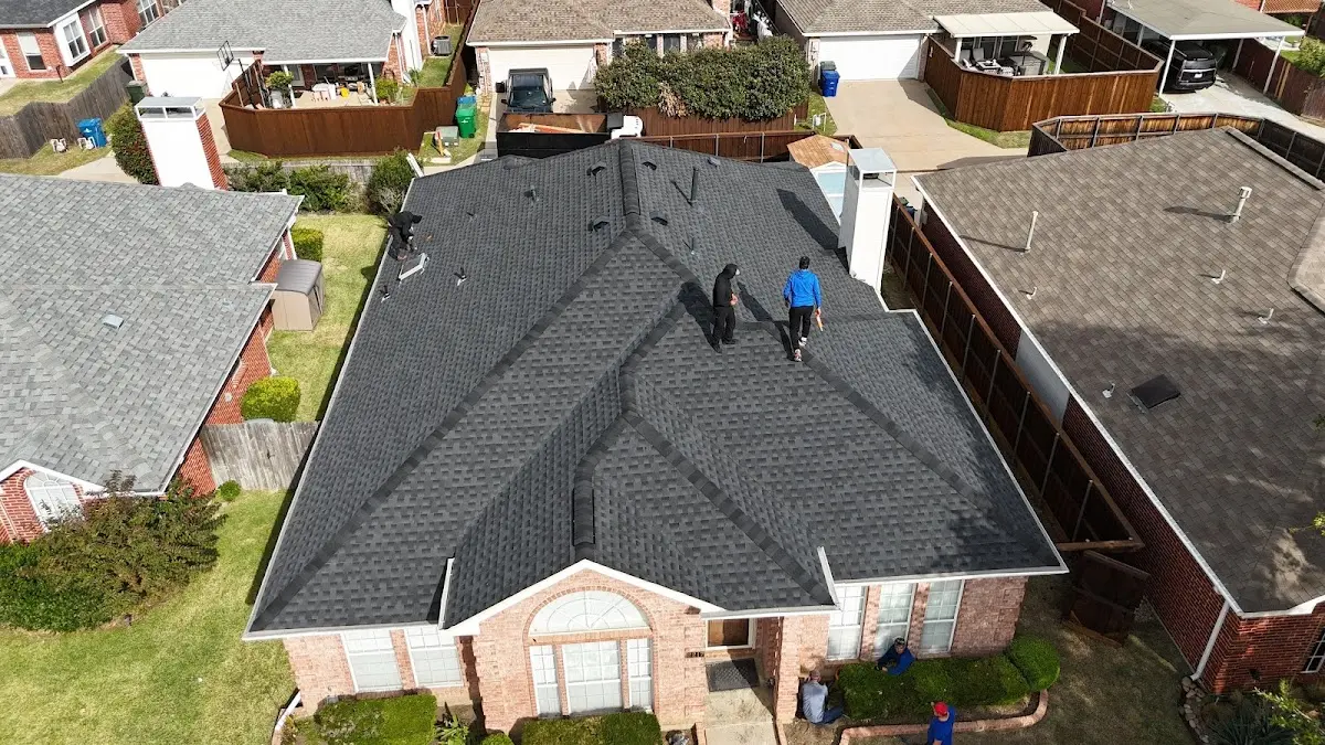 Commercial Roofing work in progress on a Grosse Pointe Farms property